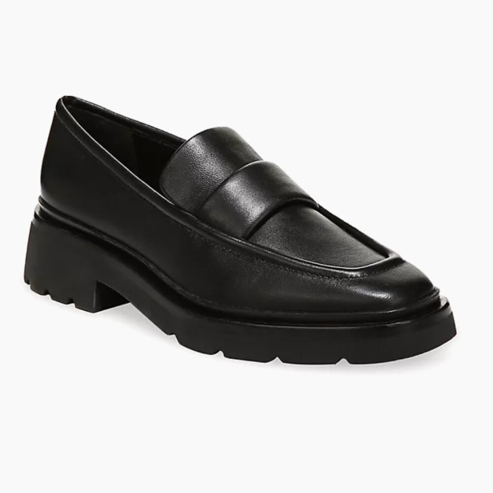 NWT Vince Robin Black Loafer Women's 7.5 Runs Large (8ish!)